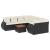Set mobilier de grădină cu perne, 9 piese, negru, poliratan GartenMobel Dekor
