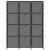 Raft expunere, 12 cuburi + cutii, gri, 103x30x141 cm, textil GartenMobel Dekor