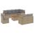 Set canapele de grădină, 9 piese, cu perne, bej, poliratan GartenMobel Dekor
