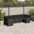 Set canapele de grădină cu perne, 7 piese, negru, poliratan GartenMobel Dekor