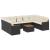 Set canapele de grădină cu perne, 10 piese, negru, poliratan GartenMobel Dekor