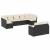 Set mobilier de grădină cu perne, 9 piese, negru, poliratan GartenMobel Dekor