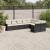 Set mobilier de grădină cu perne, 9 piese, negru, poliratan GartenMobel Dekor