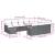 Set canapele de grădină cu perne, 11 piese, negru, poliratan GartenMobel Dekor