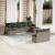 Set canapele de grădină, 9 piese, cu perne, gri, poliratan GartenMobel Dekor