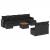 Set canapele de grădină cu perne, 10 piese, negru, poliratan GartenMobel Dekor