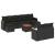 Set canapele de grădină cu perne, 10 piese, negru, poliratan GartenMobel Dekor