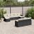 Set canapele de grădină cu perne, 10 piese, negru, poliratan GartenMobel Dekor