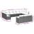 Set mobilier de grădină cu perne, 13 piese, negru, poliratan GartenMobel Dekor