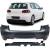 Bumper sportiv spate cu difuzor, potrivit pentru VW Golf 6 R20 2008-2013 Performance AutoTuning
