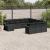 Set canapele de grădină, 12 piese, cu perne, negru, poliratan GartenMobel Dekor