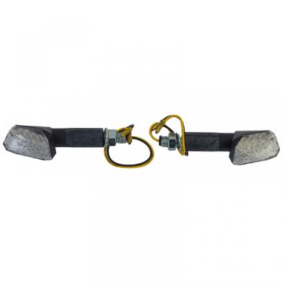 Indicatori LED Mini pentru motociclete Indicatori Mini personalizați Sticlă clară cu E-Mark 40mm Performance AutoTuning