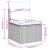Set canapele de grădină, 7 piese, cu perne, gri, poliratan GartenMobel Dekor