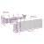 Set mobilier de grădină cu perne, 9 piese, negru, poliratan GartenMobel Dekor