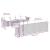 Set canapele de grădină, 9 piese, cu perne, bej, poliratan GartenMobel Dekor