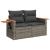 Set canapele de grădină, 9 piese, cu perne, gri, poliratan GartenMobel Dekor