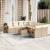 Set canapele de grădină, 9 piese, cu perne, bej, poliratan GartenMobel Dekor