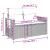 Set canapele de grădină, 4 piese, cu perne, bej, poliratan GartenMobel Dekor