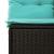 Set mobilier de grădină cu perne, 4 piese, negru, poliratan GartenMobel Dekor