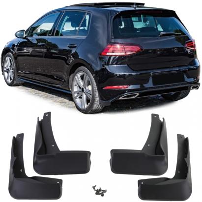 Set de apărători de noroi față și spate, negre, potrivite pentru VW Golf 7.5 cu R-Line 17-21 Performance AutoTuning
