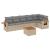 Set canapele de grădină, 7 piese, cu perne, bej, poliratan GartenMobel Dekor