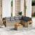 Set canapele de grădină, 7 piese, cu perne, bej, poliratan GartenMobel Dekor