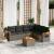 Set canapele de grădină, 7 piese, cu perne, gri, poliratan GartenMobel Dekor