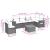 Set canapele de grădină cu perne, 7 piese, negru, poliratan GartenMobel Dekor