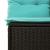 Set canapele de grădină cu perne, 7 piese, negru, poliratan GartenMobel Dekor