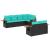 Set canapele de grădină cu perne, 7 piese, negru, poliratan GartenMobel Dekor
