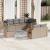 Set canapele de grădină, 8 piese, cu perne, bej, poliratan GartenMobel Dekor