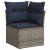 Set canapele de grădină cu perne, 8 piese, gri, poliratan GartenMobel Dekor