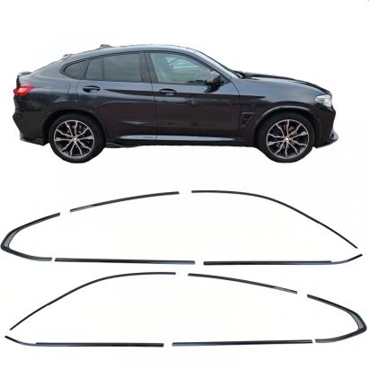 Set de margini Shadow Line Gloss Black potrivit pentru BMW X4 G02 din 2018 Performance AutoTuning
