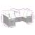 Set mobilier de grădină cu perne, 6 piese, negru, poliratan GartenMobel Dekor