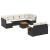 Set canapele de grădină cu perne, 10 piese, negru, poliratan GartenMobel Dekor