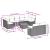 Set mobilier de grădină cu perne, 10 piese, gri, poliratan GartenMobel Dekor
