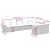 Set canapele de grădină, 9 piese, cu perne, gri, poliratan GartenMobel Dekor