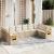 Set canapele de grădină cu perne, 10 piese, bej, poliratan GartenMobel Dekor