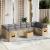 Set canapele de grădină cu perne, 11 piese, bej, poliratan GartenMobel Dekor