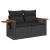 Set canapele de grădină cu perne, 10 piese, negru, poliratan GartenMobel Dekor