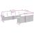 Set canapele de grădină cu perne, 10 piese, negru, poliratan GartenMobel Dekor