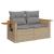 Set canapele de grădină cu perne, 11 piese, bej, poliratan GartenMobel Dekor