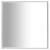 Oglindă, argintiu, 60x60 cm GartenMobel Dekor