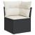 Set canapele de grădină cu perne, 7 piese, negru, poliratan GartenMobel Dekor