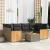 Set canapele de grădină, 7 piese, cu perne, gri, poliratan GartenMobel Dekor