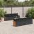 Set mobilier de grădină cu perne, 9 piese, negru, poliratan GartenMobel Dekor