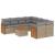 Set canapele de grădină, 9 piese, cu perne, bej, poliratan GartenMobel Dekor