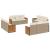 Set canapele de grădină cu perne, 12 piese, bej, poliratan GartenMobel Dekor