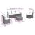Set canapele de grădină cu perne, 6 piese, bej, poliratan GartenMobel Dekor