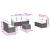 Set mobilier de grădină cu perne, 8 piese, negru, poliratan GartenMobel Dekor
